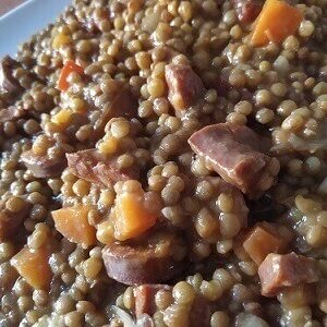 Lentejas con chorizo en olla express |Para chuparse los dedos